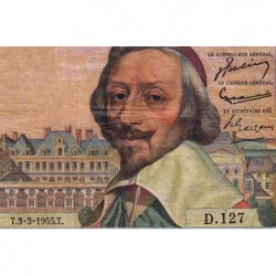 F 42-11 - 03/03/1955 - 1000 francs - Richelieu - Série D.127 - Etat : TB+