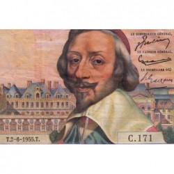 F 42-14 - 02/06/1955 - 1000 francs - Richelieu - Série C.171 - Etat : TB