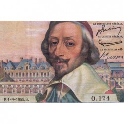 F 42-15 - 01/09/1955 - 1000 francs - Richelieu - Série O.174 - Etat : TTB-