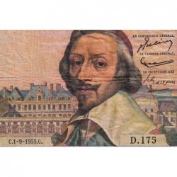 F 42-15 - 01/09/1955 - 1000 francs - Richelieu - Série D.175 - Etat : TB