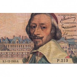 F 42-17 - 01/12/1955 - 1000 francs - Richelieu - Série P.213 - Etat : TB