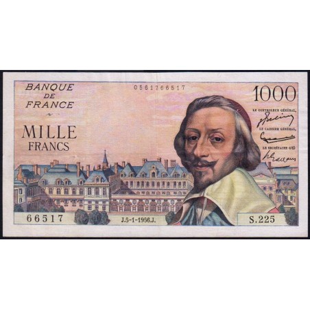 F 42-18 - 05/01/1956 - 1000 francs - Richelieu - Série S.225 - Etat : TTB