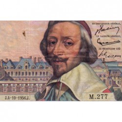 F 42-22 - 04/10/1956 - 1000 francs - Richelieu - Série M.277 - Etat : TB+