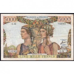 F 48-04 - 05/04/1951 - 5000 francs - Terre et Mer - Série C.52 - Etat : TB+