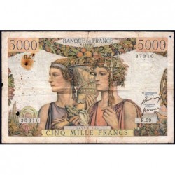 F 48-04 - 05/04/1951 - 5000 francs - Terre et Mer - Série R.59 - Etat : TB