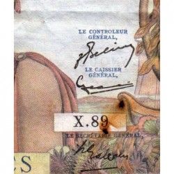 F 48-06 - 07/02/1952 - 5000 francs - Terre et Mer - Série X.89 - Etat : TTB