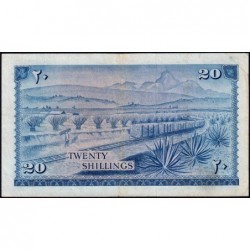 Kenya - Pick 3a - 20 shillings - Série A/7 - 01/07/1966 - Etat : TTB