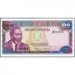 Kenya - Pick 18 - 100 shillings - Série B/87 - 01/07/1978 - Etat : pr.NEUF