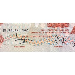 Kenya - Pick 19b - 5 shillings - Série D/79 - 01/01/1982 - Etat : TTB+