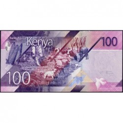 Kenya - Pick 53a - 100 shillings - Série AB - 2019 - Etat : NEUF