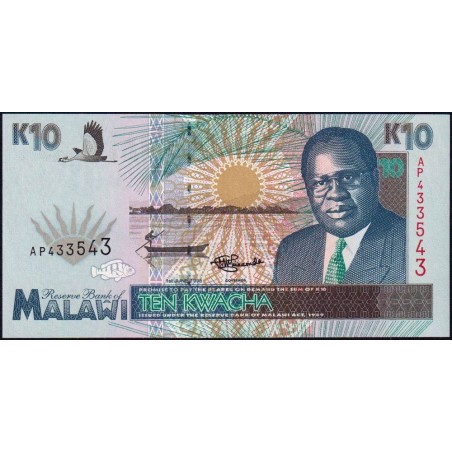 Malawi - Pick 31 - 10 kwacha - Série AP - 01/06/1995 - Etat : NEUF