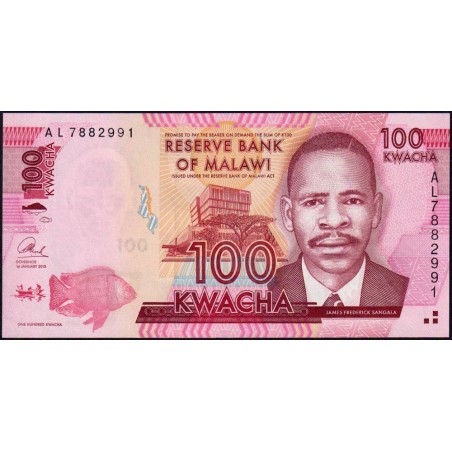 Malawi - Pick 59b - 100 kwacha - Série AL - 01/01/2013 - Etat : NEUF