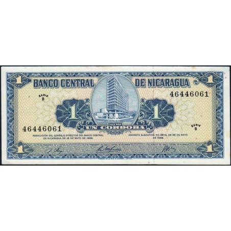 Nicaragua - Pick 115a - 1 córdoba - Série B - 25/05/1968 - Etat : SUP