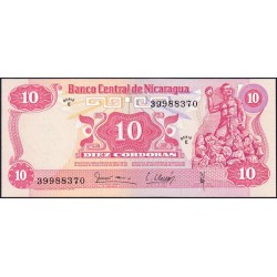 Nicaragua - Pick 134 -  10 córdobas - Série E - 16/08/1979 - Etat : NEUF