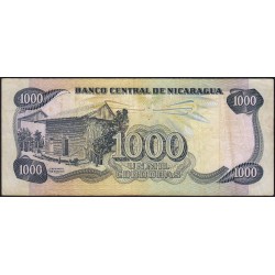 Nicaragua - Pick 143 -  1'000 córdobas - Série F - 06/08/1984 - Etat : TTB