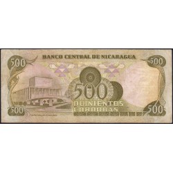 Nicaragua - Pick 144 -  500 córdobas - Série G - 11/06/1985 - Etat : TB+