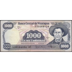 Nicaragua - Pick 145b -  1'000 córdobas - Série G - 11/06/1985 - Etat : TTB