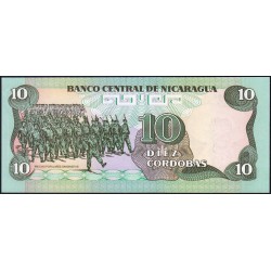 Nicaragua - Pick 151a -  10 córdobas - Série FB - 1985 - Etat : NEUF