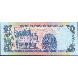 Nicaragua - Pick 152a -  20 córdobas - Série FC - 1985 - Etat : NEUF