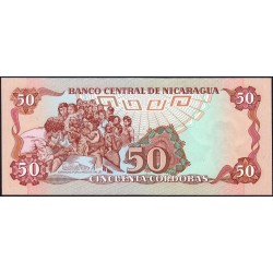 Nicaragua - Pick 153a -  50 córdobas - Série FB - 1985 - Etat : NEUF