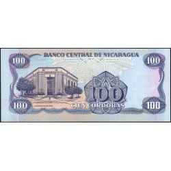 Nicaragua - Pick 154a -  100 córdobas - Série FD - 1985 - Etat : NEUF