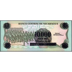 Nicaragua - Pick 158a - 10'000 córdobas - Série FG - 1985 (1989) - Etat : NEUF