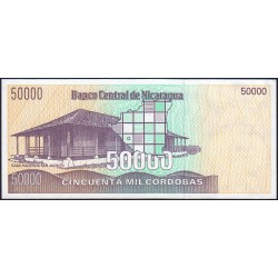 Nicaragua - Pick 161a - 50'000 córdobas - Série FA - 1989 - Etat : NEUF