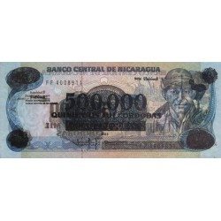 Nicaragua - Pick 163a - 500'000 córdobas - Série FF - 1985 (1990) - Etat : NEUF