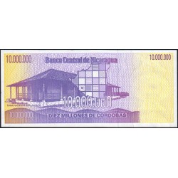 Nicaragua - Pick 166a - 10'000'000 córdobas - Série FB - 1985 (1990) - Etat : SUP+