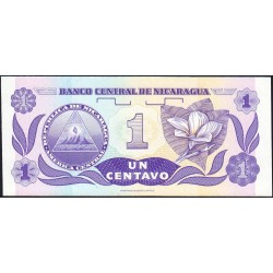 Nicaragua - Pick 167 - 1 centavo de córdoba - Série A/D - 1990 - Etat : NEUF