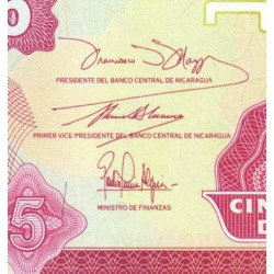 Nicaragua - Pick 168a_1 - 5 centavos de córdoba - Série A/A - 1990 - Etat : NEUF