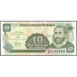 Nicaragua - Pick 169a_2- 10 centavos de córdoba - Série A/E- 1991 - Etat : NEUF