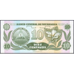 Nicaragua - Pick 169a_2- 10 centavos de córdoba - Série A/E- 1991 - Etat : NEUF