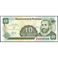 Nicaragua - Pick 169a_2- 10 centavos de córdoba - Série A/F- 1991 - Etat : NEUF