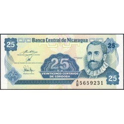 Nicaragua - Pick 170a_2- 25 centavos de córdoba - Série A/B- 1991 - Etat : NEUF
