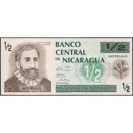 Nicaragua - Pick 171 - 50 centavos de córdoba - Série A - 1990 - Etat : NEUF