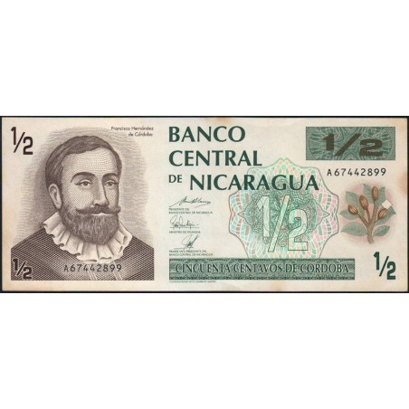 Nicaragua - Pick 172 - 50 centavos de córdoba - Série A - 1992 - Etat : SUP