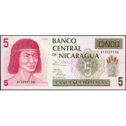 Nicaragua - Pick 174_1 - 5 córdobas - Série A - 1990 - Etat : NEUF