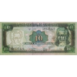 Nicaragua - Pick 181 - 10 córdobas - Série B - 1996 - Etat : NEUF