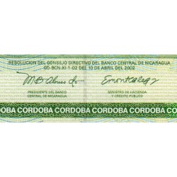 Nicaragua - Pick 191 - 10 córdobas - Série A - 10/04/2002 - Etat : NEUF