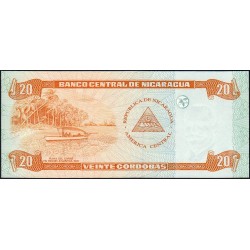 Nicaragua - Pick 192 - 20 córdobas - Série A - 10/04/2002 - Etat : NEUF