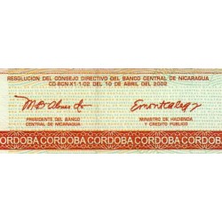 Nicaragua - Pick 192 - 20 córdobas - Série A - 10/04/2002 - Etat : NEUF