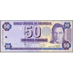 Nicaragua - Pick 193 - 50 córdobas - Série A - 10/04/2002 - Etat : NEUF