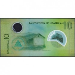 Nicaragua - Pick 201a - 10 córdobas - Série A/1 - 12/09/2007 (2009) - Polymère - Etat : NEUF