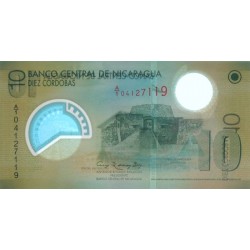 Nicaragua - Pick 201a - 10 córdobas - Série A/1 - 12/09/2007 (2009) - Polymère - Etat : NEUF