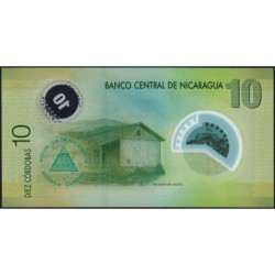 Nicaragua - Pick 201b - 10 córdobas - Série A/1 - 12/09/2007 (2012) - Polymère - Etat : NEUF