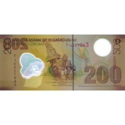 Nicaragua - Pick 205b - 200 córdobas - Série A/1 - 12/09/2007 (2012) - Polymère - Etat : NEUF