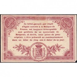 Bergerac - Pirot 24-3 variété - 50 centimes - Série B - 05/10/1914 - Etat : SUP