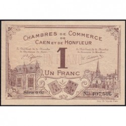 Caen / Honfleur - Pirot 34-8a - 1 franc - Série 002 - 1915 - Etat : SUP