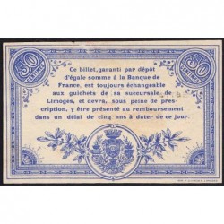 Limoges - Pirot 73-17 - 50 centimes - Série I - 17/08/1914 - Etat : SPL